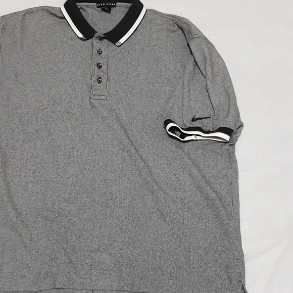 Nike Other - Vtg 90's Nike Golf Pinstripe Hi-Lo Polo T-shirt XL